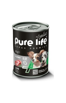 Purelife Plus Kuzu Etli Yavru Köpek Konserve Mama 400gr Purelife Plus Kuzu Etli Yavru Köpek Konserve Mama 400gr