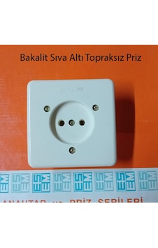 Bakalit Sıva Altı Topraksız Priz