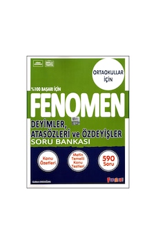 Fenomen 5,6,7 Ve 8. Sınıf Deyimler, Atasözleri Ve Özdeyişler Soru Bankası 9786257174442 Fenomen 5,6,7 Ve 8. Sınıf Deyimler, Atasözleri Ve Özdeyişler Soru Bankası 9786257174442