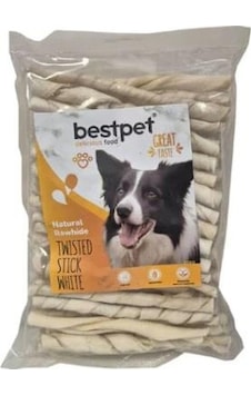 Bestpet Burgu Beyaz Kemik Çubuk Köpek Ödülü 350 G