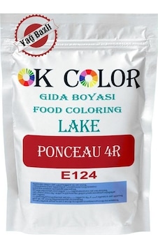 Lake Ponceau 4r E124 Kırmızı Yağ Bazlı Toz Gıda Boyası 500 Gr