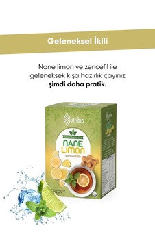 Nutribio Zencefilli Nane Limon Çayı Bitkisel Karışım Çay 150g Nutribio Zencefilli Nane Limon Çayı Bitkisel Karışım Çay 150g