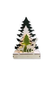 Geyikli Led Işıklı Çam Ağacı Ga-33