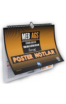 MEB AGS Eğitimin Temelleri ve Türk Milli Eğitim Sistemi Mevzuat Poster Notlar KR Akademi Yayınları
