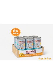 Zurich Veterinaire Tavuklu Yavru Kedi Konservesi 415 Gr X 6 Lı Paket Zurich Veterinaire Tavuklu Yavru Kedi Konservesi 415 Gr X 6 Lı Paket