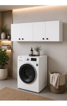 Kapaklı Banyo Dolabı - Çok Amaçlı Banyo Dolabı Beyaz Kapaklı Banyo Dolabı - Çok Amaçlı Banyo Dolabı Beyaz