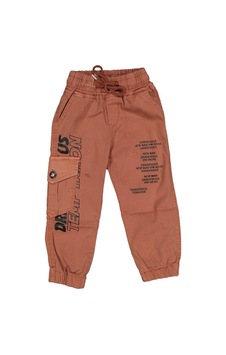 Erkek Çocuk Paça Ve Beli Lastikli Baskılı Pantolon Bgl-st03620 001