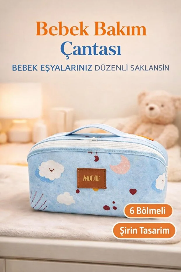 3 Gözlü Bebek Bakım Çantası I Bebek Bakım Çantası Organizer I Anne Bebek Bakım Çantası Açık Mavi 3 Gözlü Bebek Bakım Çantası I Bebek Bakım Çantası Organizer I Anne Bebek Bakım Çantası Açık Mavi