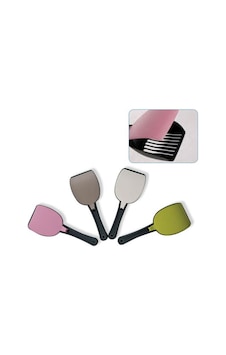MP Kapaklı İki İşlevli Shaker Kedi Kumu Küreği 28 x 10 x 4 CM Çok Renkli