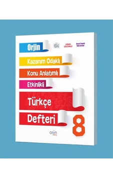 Orjin 8.Sınıf Türkçe Defteri Orjin 8.Sınıf Türkçe Defteri