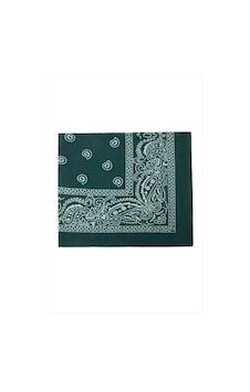 Lexroo Çini Desenli Bandana 50 50 - Petrol Yeşili Çok Renkli Lexroo Çini Desenli Bandana 50 50 - Petrol Yeşili Çok Renkli
