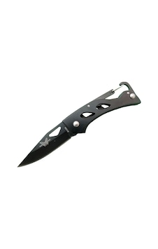 A1103b Siyah Kamp Çakı 15 Cm - Kancalı Metal Saplı Çok Renkli