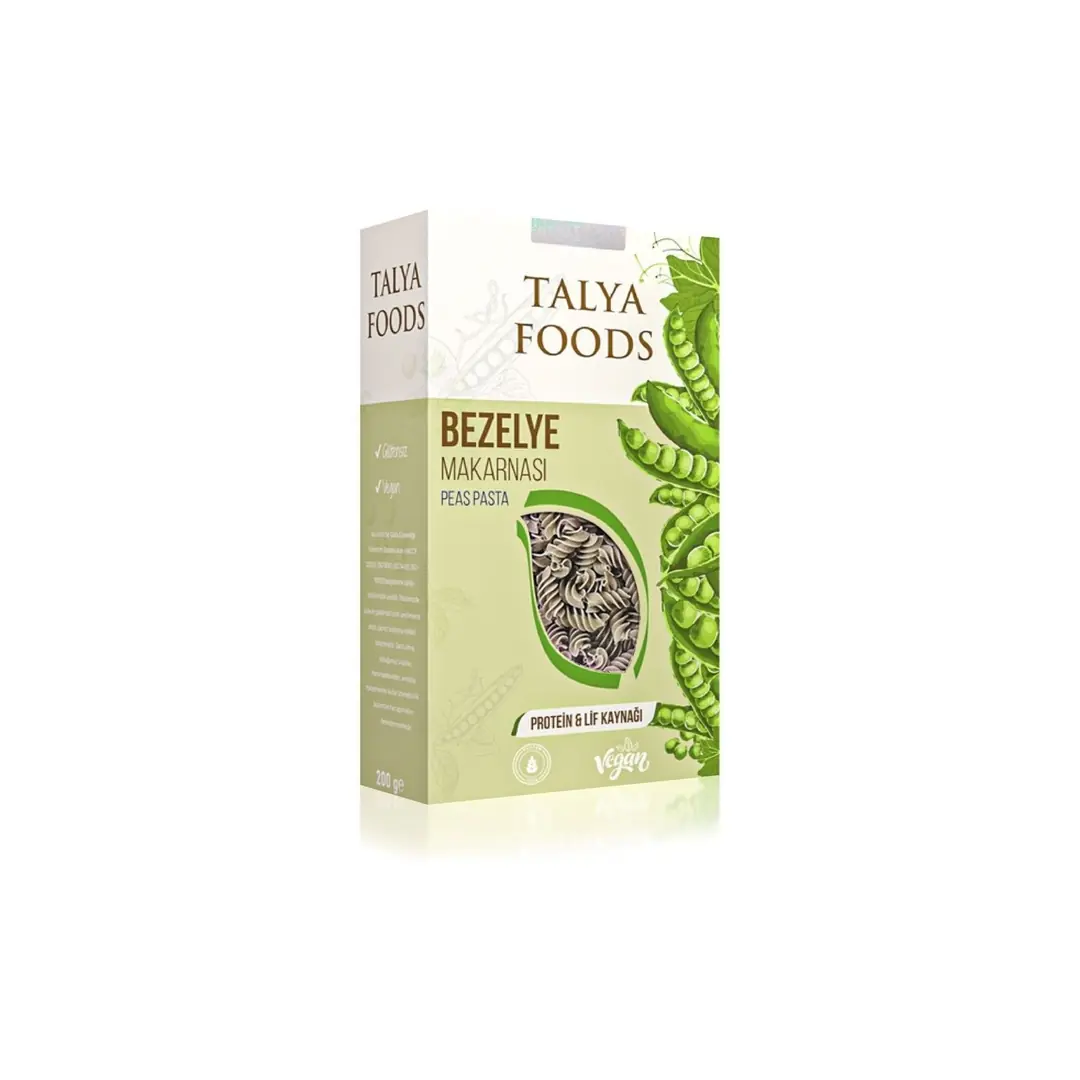 Talya Foods Glutensiz & Vegan Bezelye Makarnası 200g Talya Foods Glutensiz & Vegan Bezelye Makarnası 200g