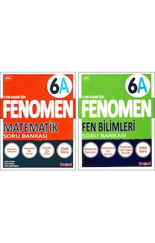 Fenomen 6. Sınıf Matematik A + Fen Bilimleri A Soru Bankası 2 Kitap Fenomen 6. Sınıf Matematik A + Fen Bilimleri A Soru Bankası 2 Kitap