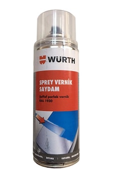 Würth Sprey Oto Vernik Far Jant Kaporta Vernik Parlak 400 ML N11.4144 Würth Sprey Oto Vernik Far Jant Kaporta Vernik Parlak 400 ML N11.4144