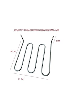 Sanayi Tipi Izgara Rezistansı 2500w 30x24cm 8,5mm Sanayi Tipi Izgara Rezistansı 2500w 30x24cm 8,5mm