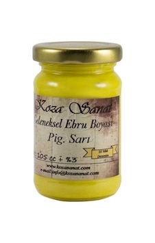 Koza Sanat Ezilmiş Ebru Boyası Pigment Sarı 105ml Koza Sanat Ezilmiş Ebru Boyası Pigment Sarı 105ml