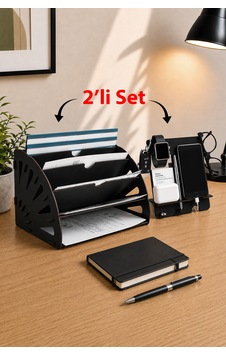 Quarter Masaüstü Organizer Ve Telefon Standı 2'li Set Ahşap Dosya Düzenleyici Dekoratif Dairesel Evrak Rafı Siyah - 901034195 Siyah Quarter Masaüstü Organizer Ve Telefon Standı 2'li Set Ahşap Dosya Düzenleyici Dekoratif Dairesel Evrak Rafı Siyah - 901034195 Siyah