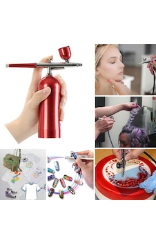 Rox 0068 Entegre Kompresörlü Akülü Airbrush Mini Boya Tabancası