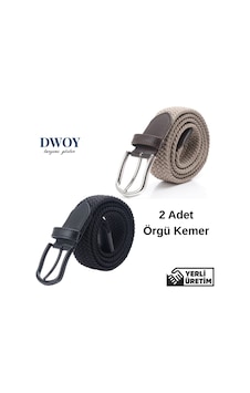 Elastik Örgü Kemer 2'li Set-794 Bej Elastik Örgü Kemer 2'li Set-794 Bej