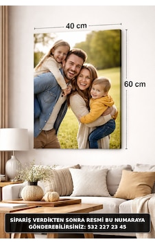 Kişiye Özel Fotoğraflı Kanvas Tablo 40x60