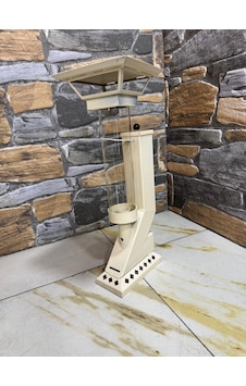 Alev Lambası Roket Tipi Pelet Soba - Beyaz Alev Lambası Roket Tipi Pelet Soba - Beyaz