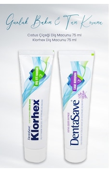 DentaSave Diş Macunu Tam Koruma Diş Macunu 75 ML + Klorhex Günlük Bakım Diş Macunu 75 ML