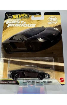 Hot Wheels Premium Fast & Furious Lamborghini Aventador Coupe 1/64 Model Araba Siyah Hot Wheels Premium Fast & Furious Lamborghini Aventador Coupe 1/64 Model Araba Siyah
