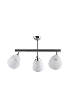 Mylights Krom Üçlü Hareketli Sıralı Avize Opal Cam Spor Modern Mylights Krom Üçlü Hareketli Sıralı Avize Opal Cam Spor Modern