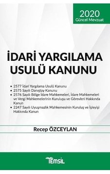 2020 Güncel Mevzuat İdari Yargılama Usulü Kanunu