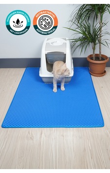 75x110 Cm Hücreli Kedi Kumu Paspası Kedi Matı Kedi Tuvalet Önü Paspası Mavi 75x110 Cm Hücreli Kedi Kumu Paspası Kedi Matı Kedi Tuvalet Önü Paspası Mavi