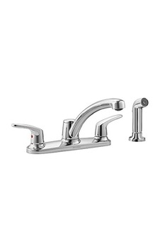 American Standard 7074501.002 Colony Pro İki Saplı Düşük Ark Mutfak Bataryası Cilalı Krom Sray İle American Standard 7074501.002 Colony Pro İki Saplı Düşük Ark Mutfak Bataryası Cilalı Krom Sray İle