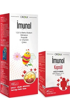 Imunol Şurup 150 Ml Imunol 40 Kapsül Imunol Şurup 150 Ml Imunol 40 Kapsül