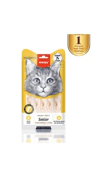 Wanpy Tavuklu & Ciğerli 7+ Yaş Kedi Krema Ödülü 5 14 Gr Wanpy Tavuklu & Ciğerli 7+ Yaş Kedi Krema Ödülü 5 14 Gr