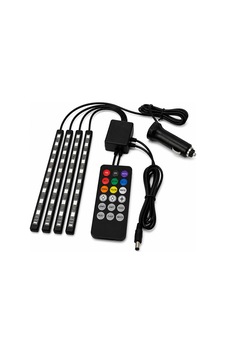 Araç Içi Ayak Altı Led Aydınlatma Müziğe Duyarlı Kumandalı 12'li -rgb Araç Içi Ayak Altı Led Aydınlatma Müziğe Duyarlı Kumandalı 12'li -rgb