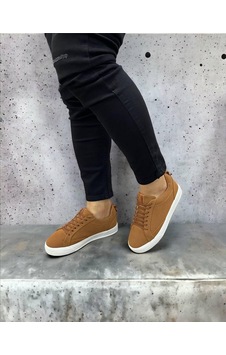 Sneakers Bağcıklı Casual Erkek Ayakkabı Legan-460 Süet-taba-beyaz Sneakers Bağcıklı Casual Erkek Ayakkabı Legan-460 Süet-taba-beyaz