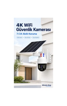 4k Wifi Güvenlik Kamerası Akıllı İzleme, Çift Lens, Gece Görüşü, Suya Dayanıklı - 785809389