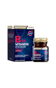 Nutraxin B12 Vitamini 1000mcg Kiraz Aromalı Takviye Edici Gıda 60 Dil Altı Tablet Nutraxin B12 Vitamini 1000mcg Kiraz Aromalı Takviye Edici Gıda 60 Dil Altı Tablet