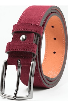Parscraft Hakiki Süet Deri Erkek Kemer Bordo 4 Cm Düğün Nişan Takım Elbise Davet Kemeri Parscraft Hakiki Süet Deri Erkek Kemer Bordo 4 Cm Düğün Nişan Takım Elbise Davet Kemeri