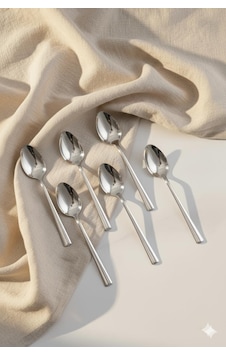 6 Lı Paslanmaz Çelik Yemek Kaşığı Seti Sofra Çatal Kaşık Bıçak 20 Cm Metal 6 Lı Paslanmaz Çelik Yemek Kaşığı Seti Sofra Çatal Kaşık Bıçak 20 Cm Metal