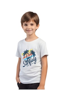 Panios Kids Unisexs Çocuk Baskılı Kısa Kollu T-shirt Beyaz Panios Kids Unisexs Çocuk Baskılı Kısa Kollu T-shirt Beyaz