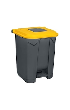 Planet Pedallı Çöp Kovası 50 Lt Konteyner Sarı Planet Pedallı Çöp Kovası 50 Lt Konteyner Sarı