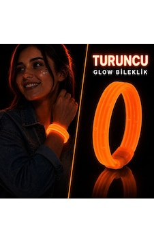 Lunaev Turuncu Kalın Glow Bileklik - Kırılarak Yanan Parti Ve Festival Bilekliği 011 - Kahverengi Lunaev Turuncu Kalın Glow Bileklik - Kırılarak Yanan Parti Ve Festival Bilekliği 011 - Kahverengi