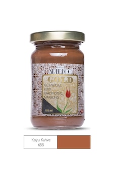 Gold Geleneksel Ebru Boyası 105Ml - 655 Koyu Kahve Gold Geleneksel Ebru Boyası 105Ml - 655 Koyu Kahve