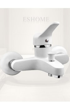 Elite Banyo Bataryası Musluğu Pirinç Gövde Sıcak Soğuk Çift Girişli Beyaz Seri Beyaz Elite Banyo Bataryası Musluğu Pirinç Gövde Sıcak Soğuk Çift Girişli Beyaz Seri Beyaz
