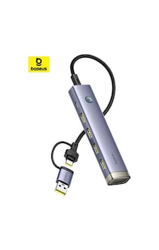 Baseus Ultrajoy 6-port Hub-uzay Grisi B00052802811-02 Baseus Ultrajoy 6-port Hub-uzay Grisi B00052802811-02