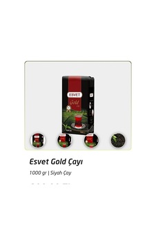 Esvet Gold Siyah Dökme Türk Rize Çayı 1 KG