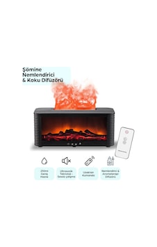 Robeve Şömine Hava Nemlendirici Uzaktan Kumandalı Hava Nemlendirici 7 Renk Şömine Aroma Difüzör Aroma Terapi Cihazı Buhar Makinesi Robeve Şömine Hava Nemlendirici Uzaktan Kumandalı Hava Nemlendirici 7 Renk Şömine Aroma Difüzör Aroma Terapi Cihazı Buhar Makinesi