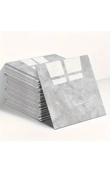 Mermer Desen Duvar Sticker Gri 30 X 30 Cm 1 Adet