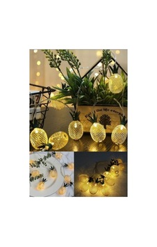 Zensaas41 2m 10 Led 2 Kademeli Ananas Led Işık Pilli Zensaa56